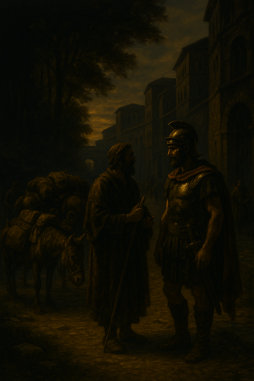 Atmosferska scena rimskog puta kroz Moesiju